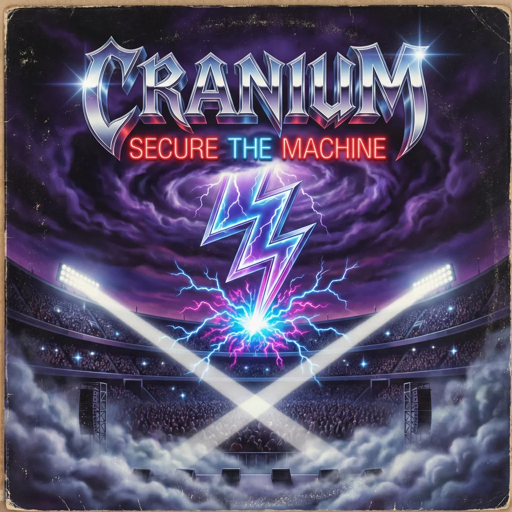 The Craniacs — &lsquo;Secure the Machine&rsquo; limited-edition vinyl album cover
